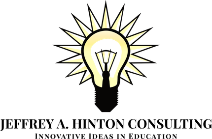 A logo for jeffrey a hinton consulting with a light bulb