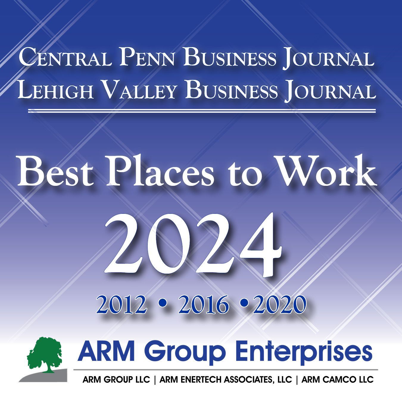 Best Places to Work Graphic for 2024 for Central Penn Business Journal
