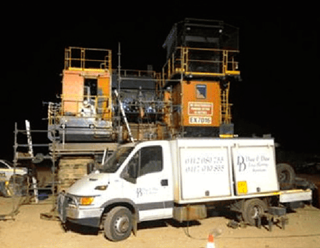 daw and daw line boring equipment and van