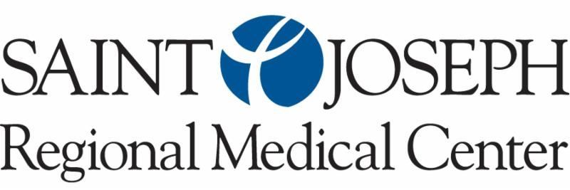 Saint Joseph Regional Medical Center logo with blue circle and stylized tree.