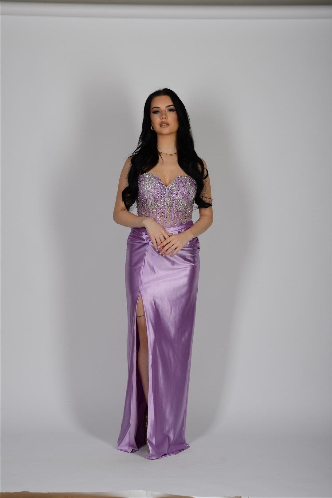 lila galajurk
paarse galajurk
satijnen galajurk
