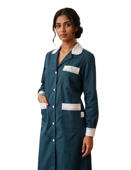 Un uomo indossa una maglietta bianca con l'immagine di un robot dei cartoni animati che tiene in mano una chiave inglese e un progetto mentre costruisce una città in miniatura.