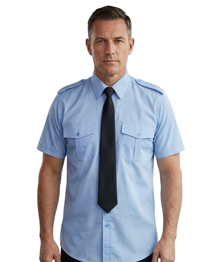 Un uomo indossa una maglietta bianca con l'immagine di un robot dei cartoni animati che tiene in mano una chiave inglese e un progetto mentre costruisce una città in miniatura.