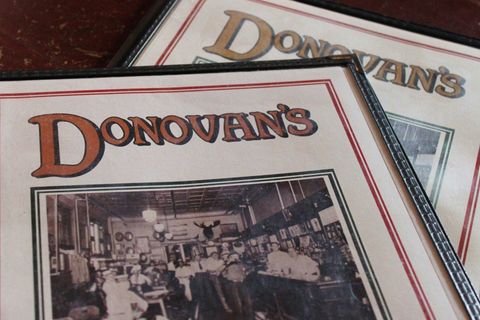 Donovan's Menus