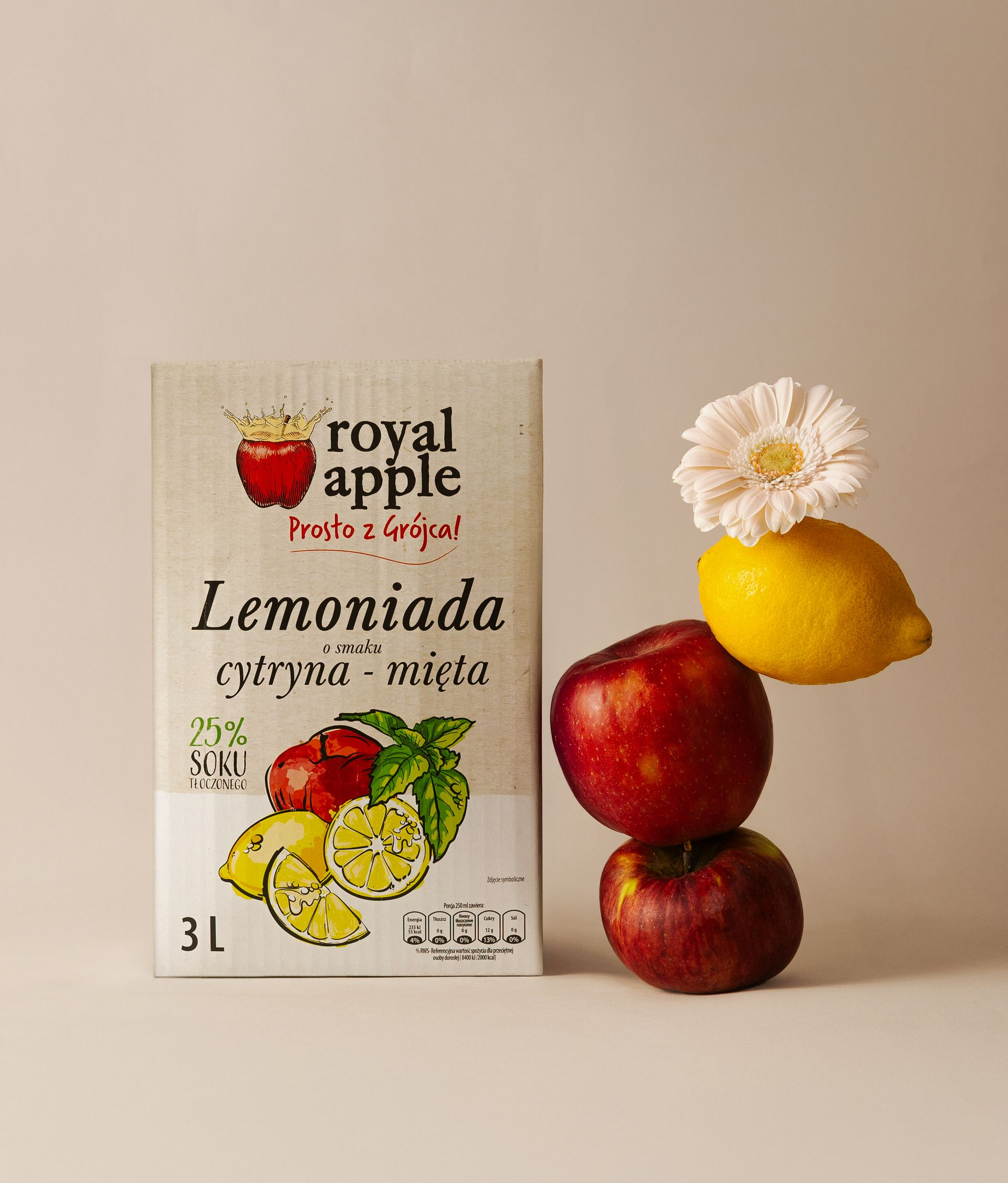 Lemoniada Royal Apple jabłko - cytryna - mięta 3L