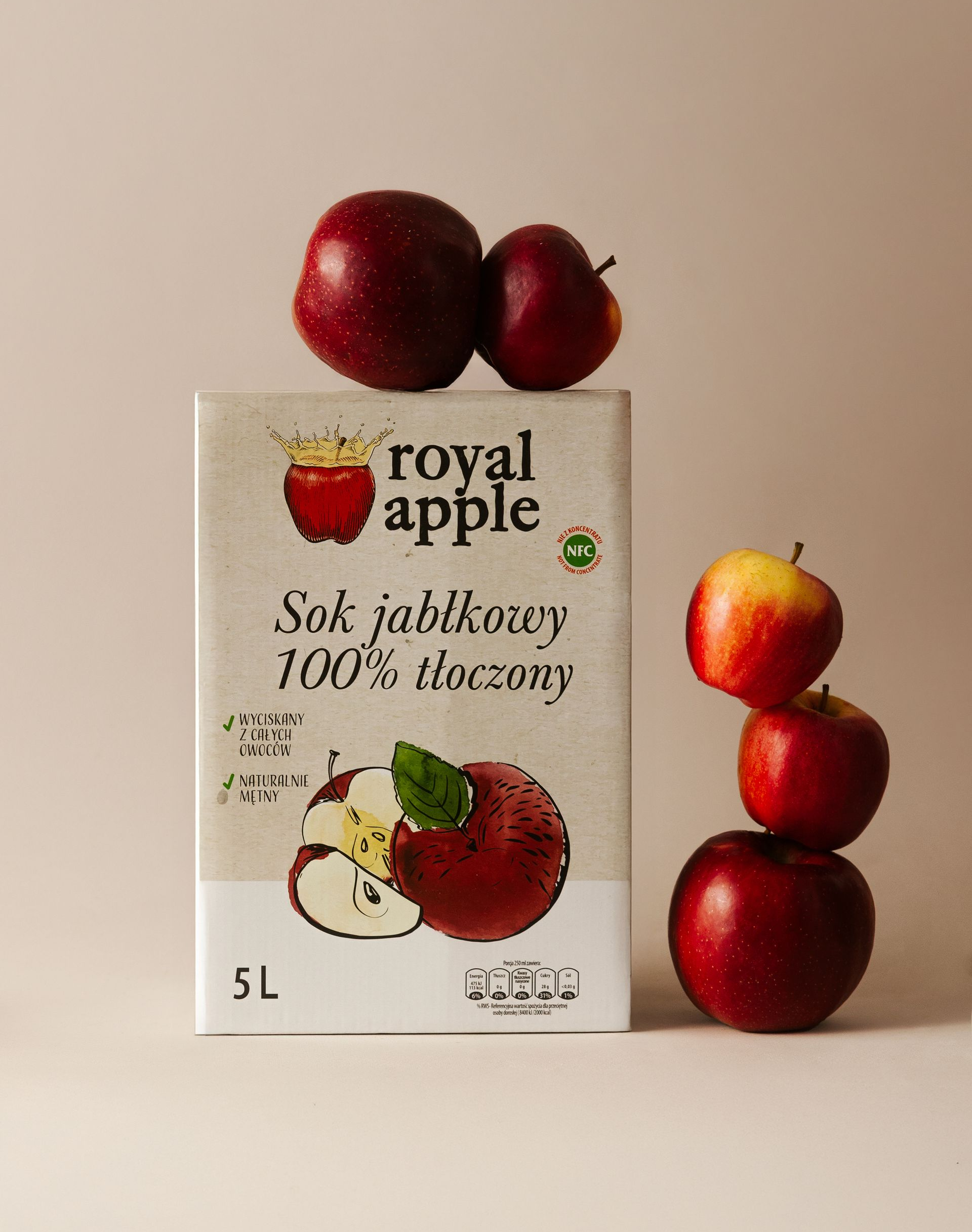 Sok Royal Apple jabłko 5L