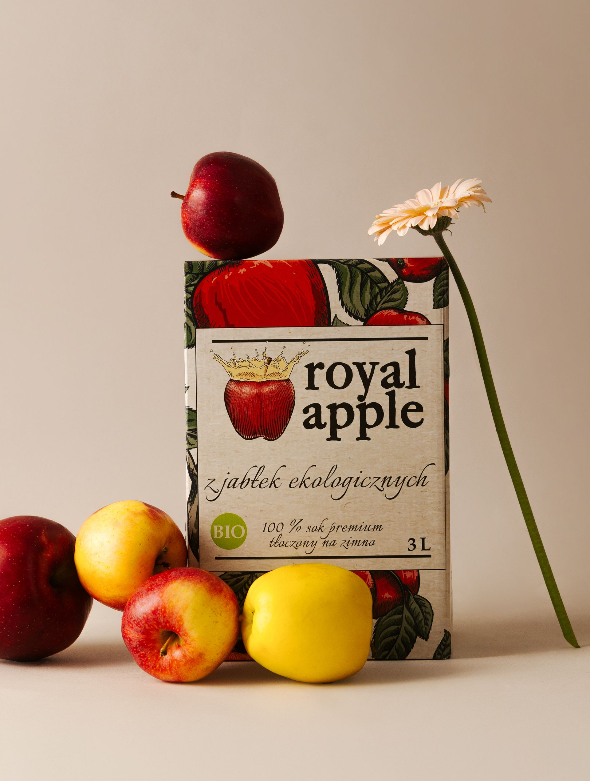 Sok Royal Apple BIO jabłkowy 3L