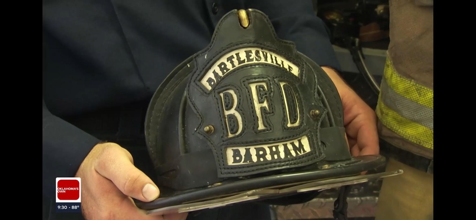 Two Bartlesville firefighters rescued a woman from a burning house Sunday morning. They say they've 