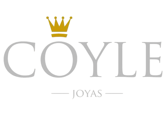 El logotipo de Coyle Joyas tiene una corona.