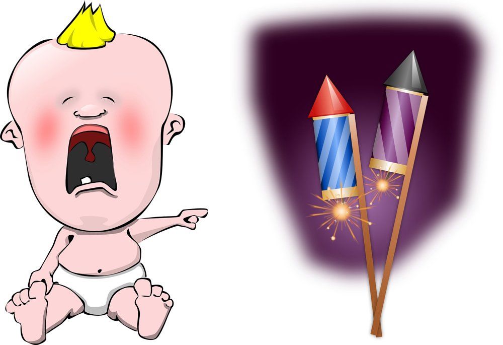 baby firework noise
