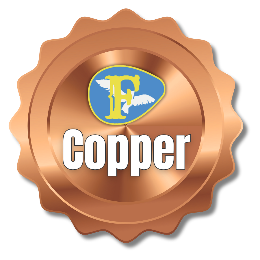 Copper Medal with Firebird logo