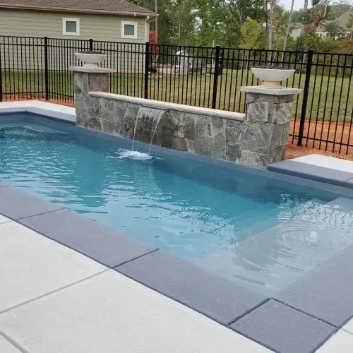 the biloxi pool with built in tanning ledge