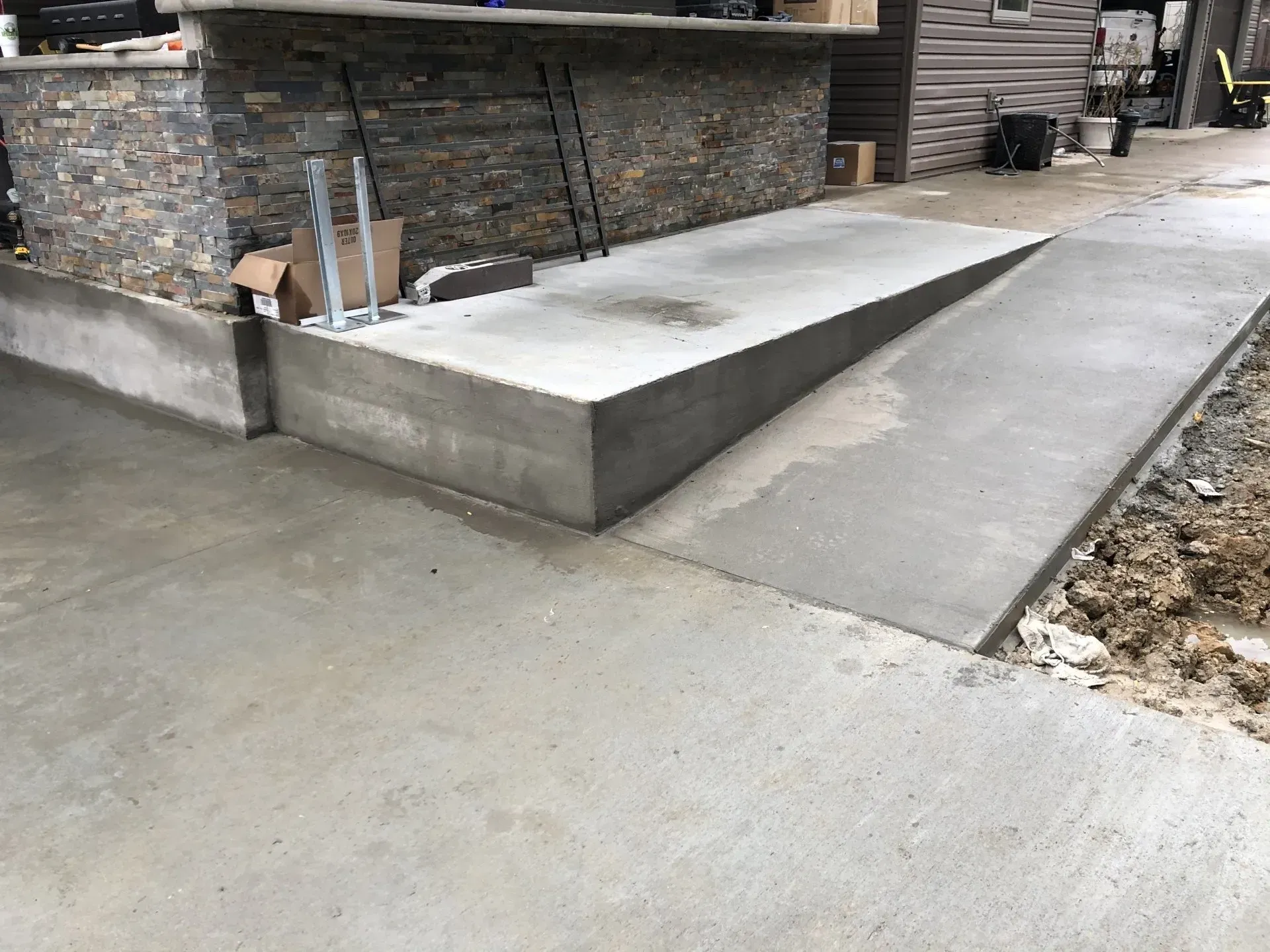 concrete patio