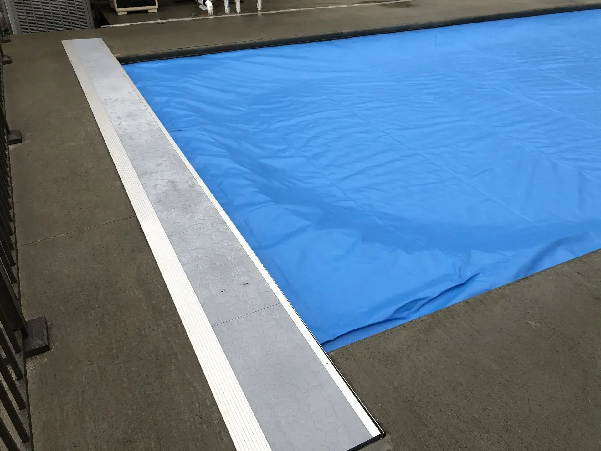 covered rectangle pool