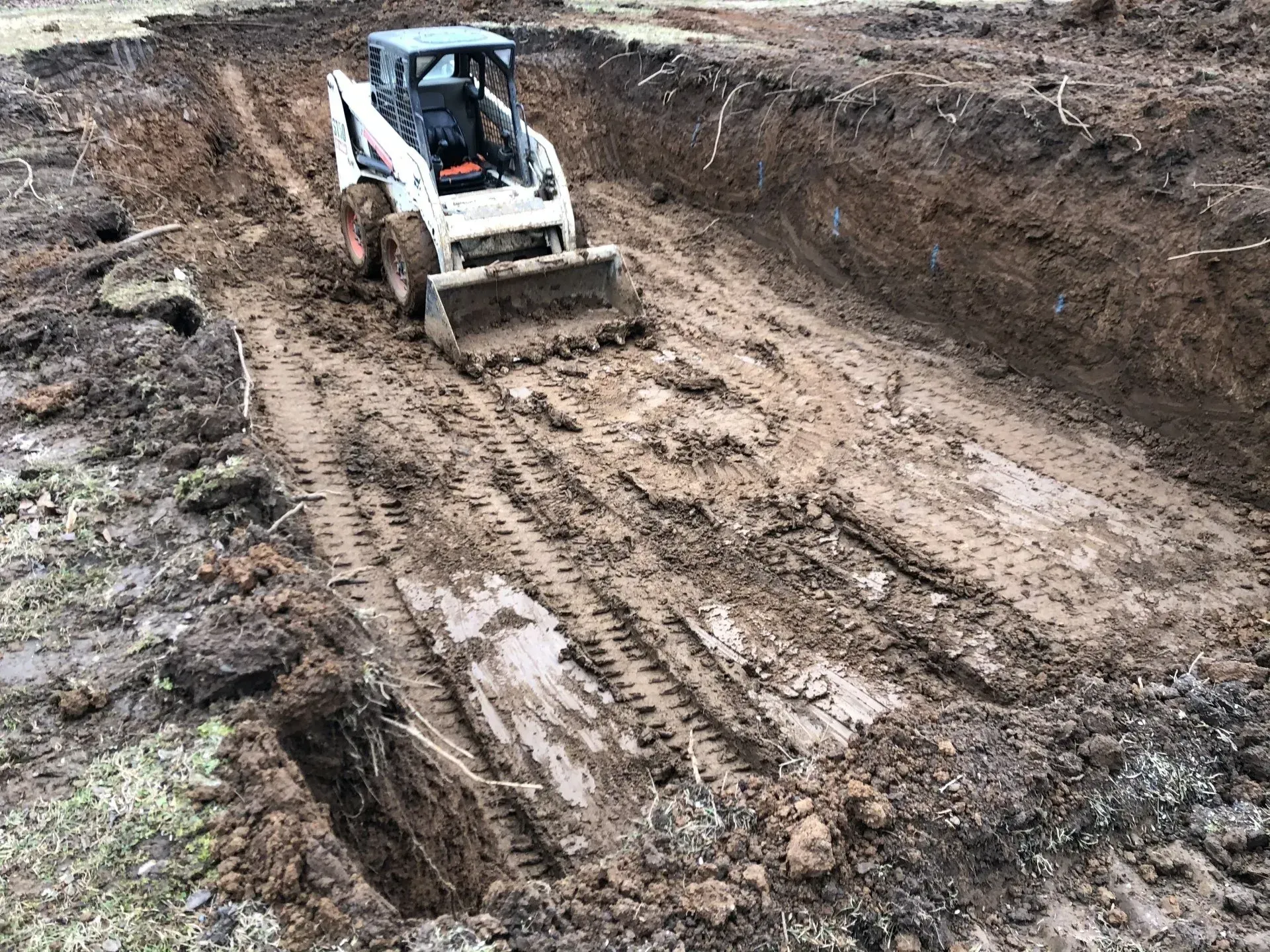 excavation in wet ground