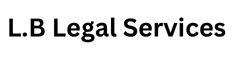 A black and white logo for l.b. legal services