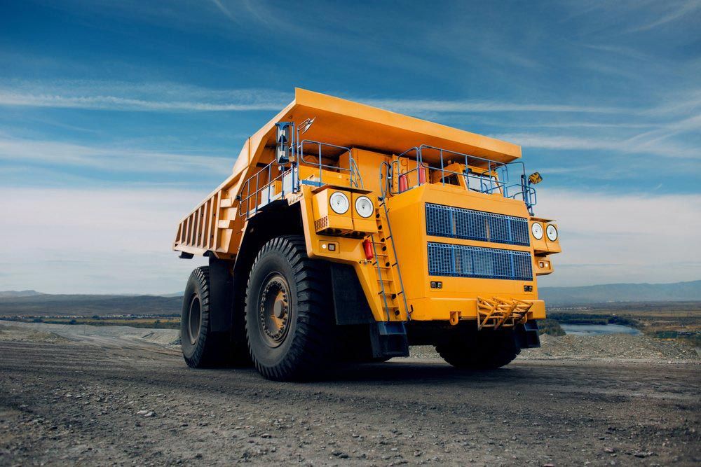 A large dump truck mining vehicle in Illawarra