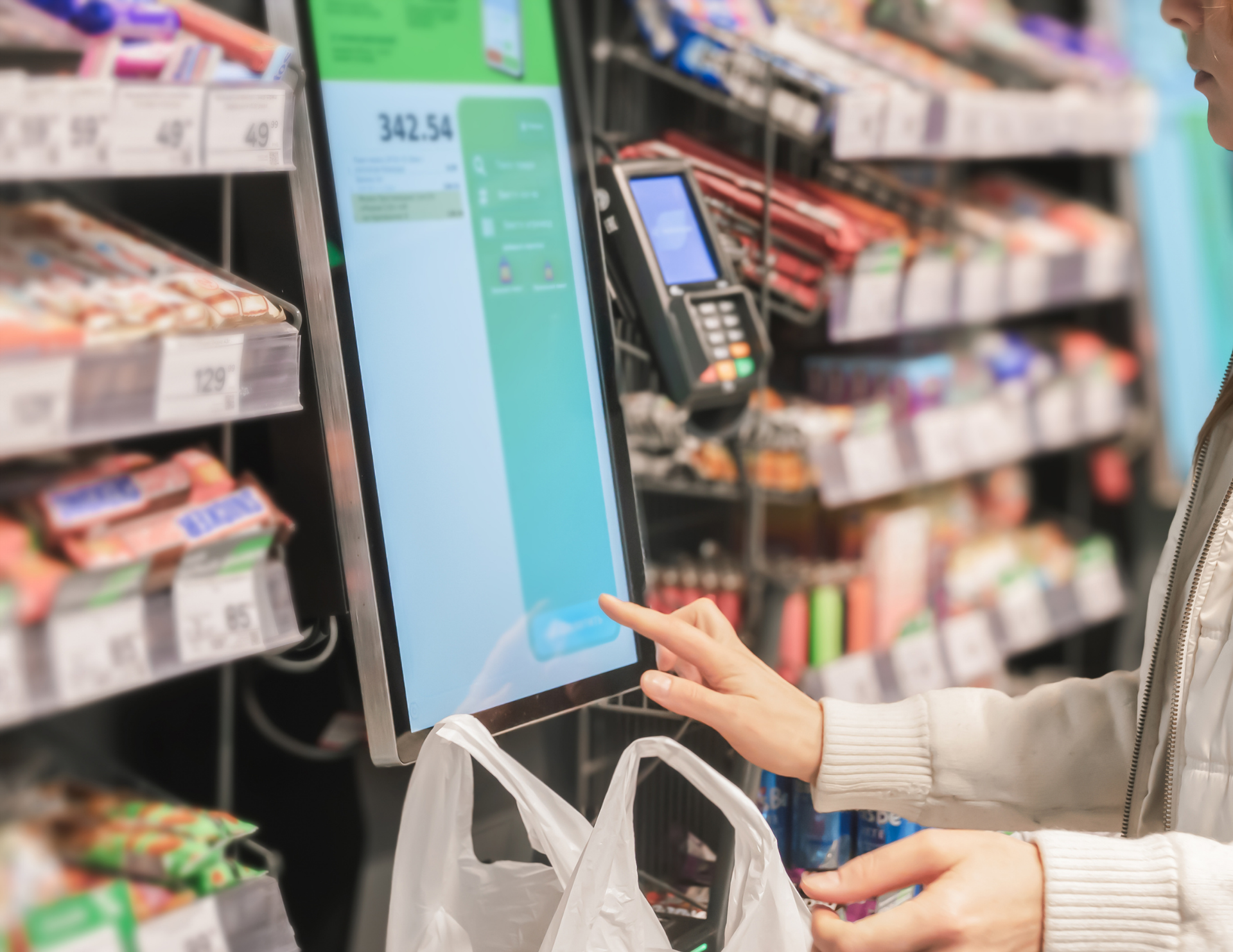 In store self checkout