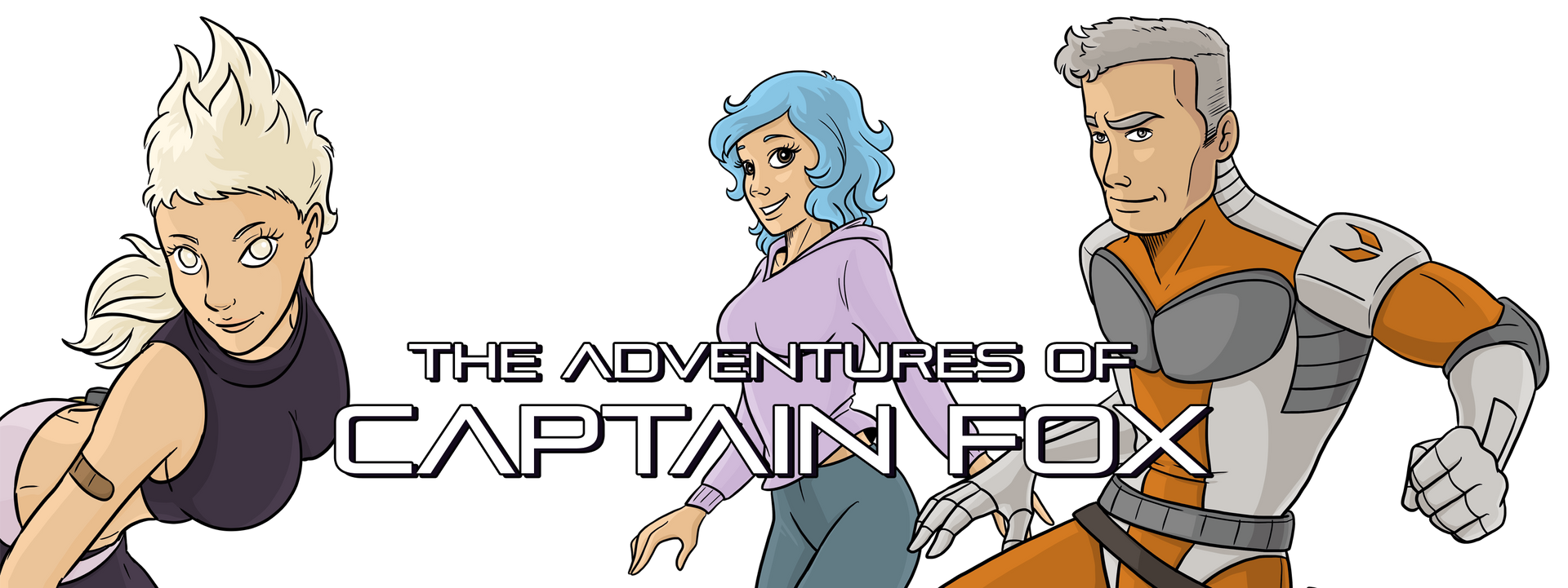 Captain Fox und John Smash mit sämtlichen Comicheften und Graphic Novels