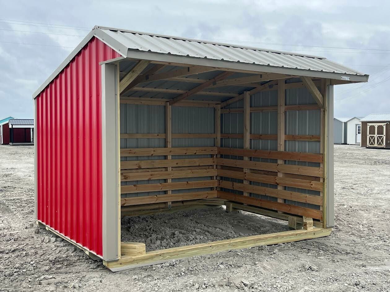 custom pole barn, metal roof