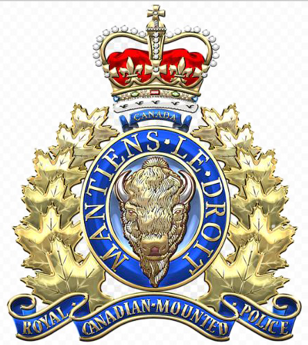 The coat of arms of the royal Canadian Mounted Police