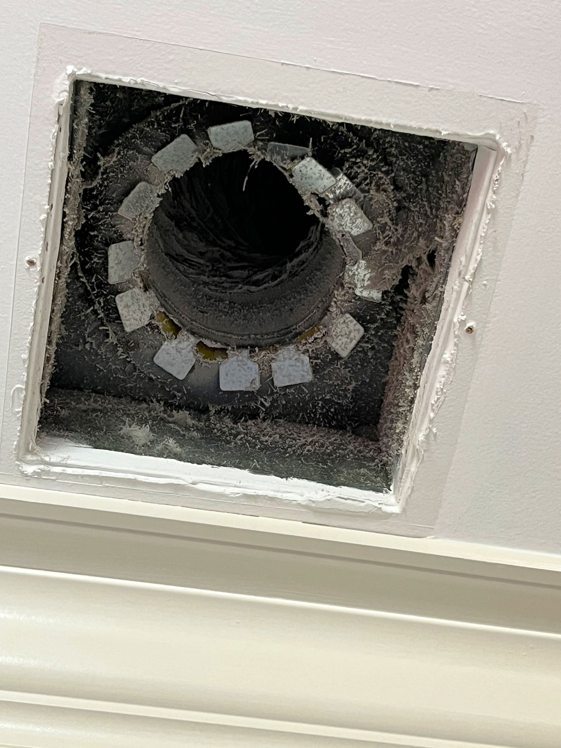 There is a hole in the ceiling