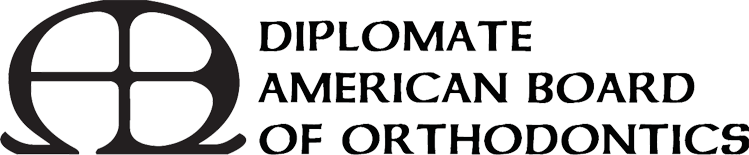 The logo for the diplomatic american board of orthodontics