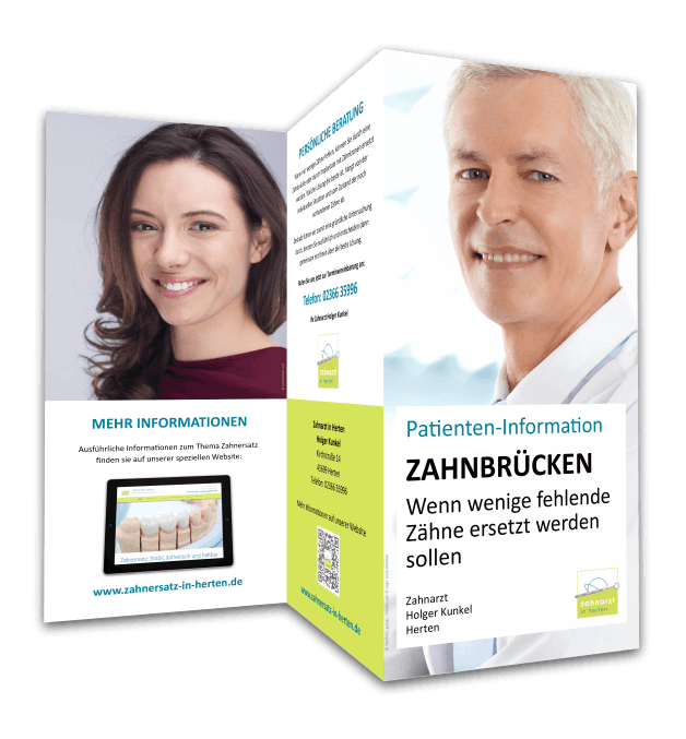 Flyer Zahnbrücken