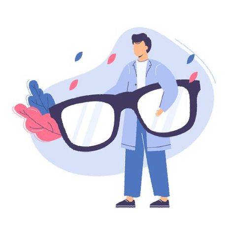 un uomo in una giacca bianca tiene in mano un paio di occhiali .