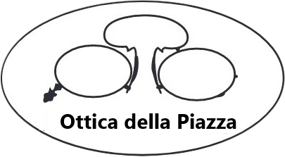 un logo in bianco e nero per l' ottica della piazza