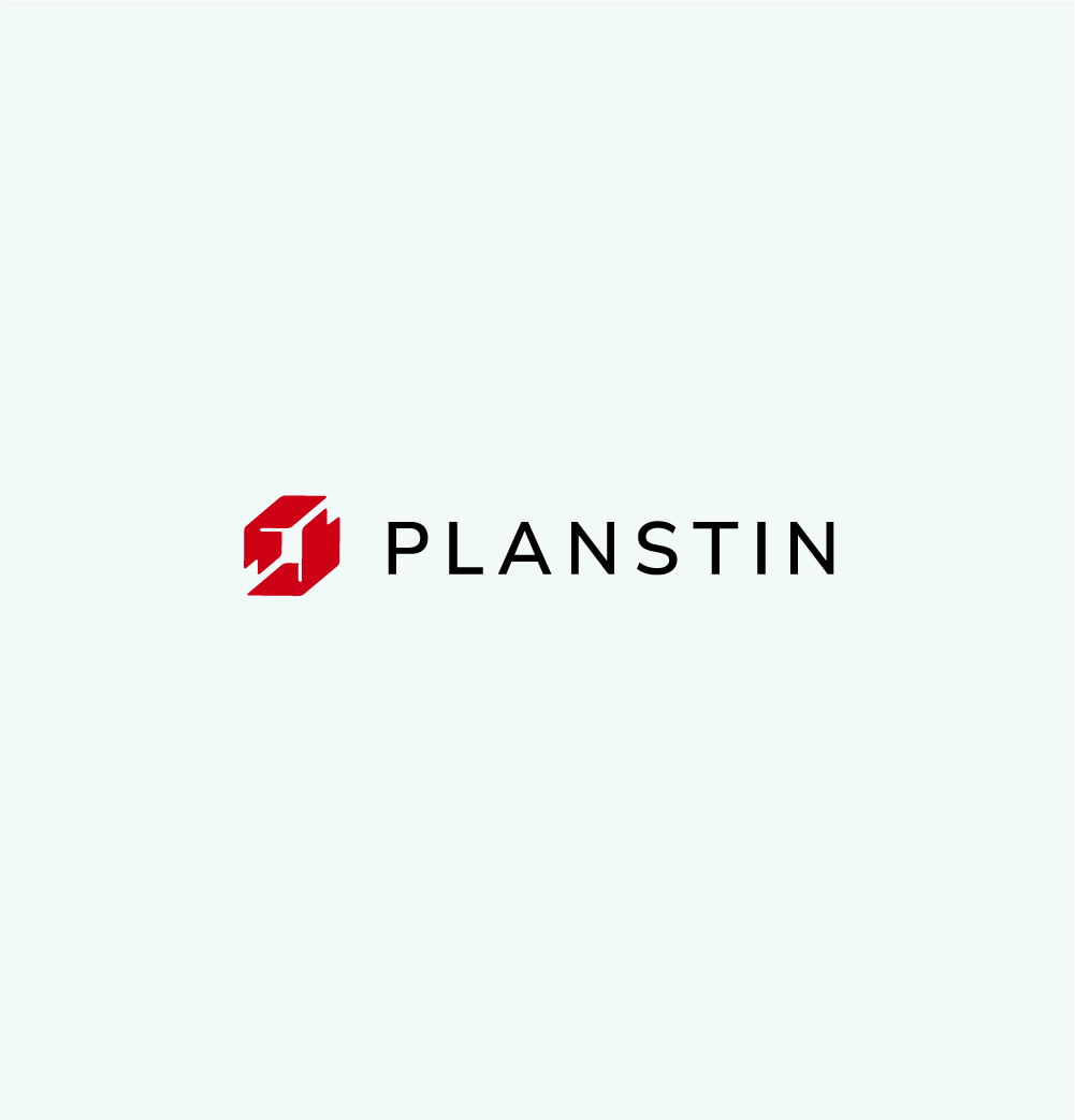 The planstin logo is red and black on a white background.