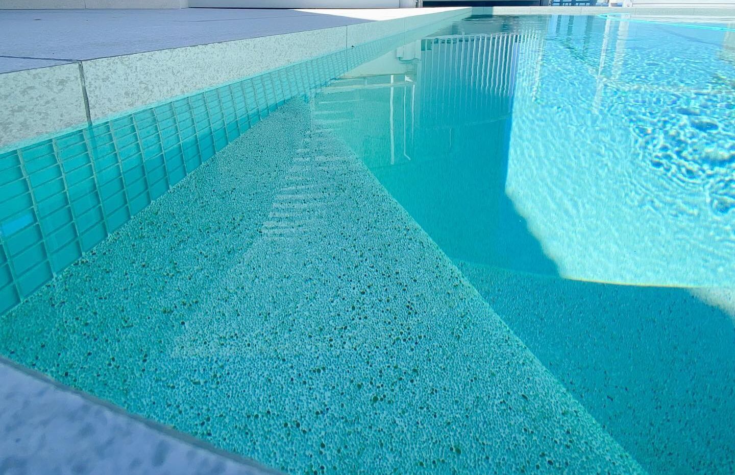 Turquoise Swimming Pool — Mad Pool Interiors and Renovations in Baringa, QLD