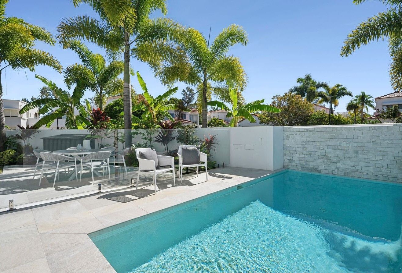 Pool Area With Turquoise Water — Mad Pool Interiors and Renovations in Baringa, QLD
