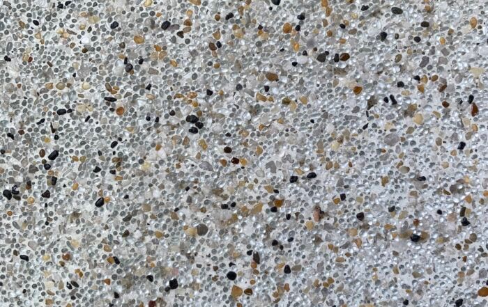 Speckled Gray Concrete Surface with Small Black — Mad Pool Interiors and Renovations in Baringa, QLD