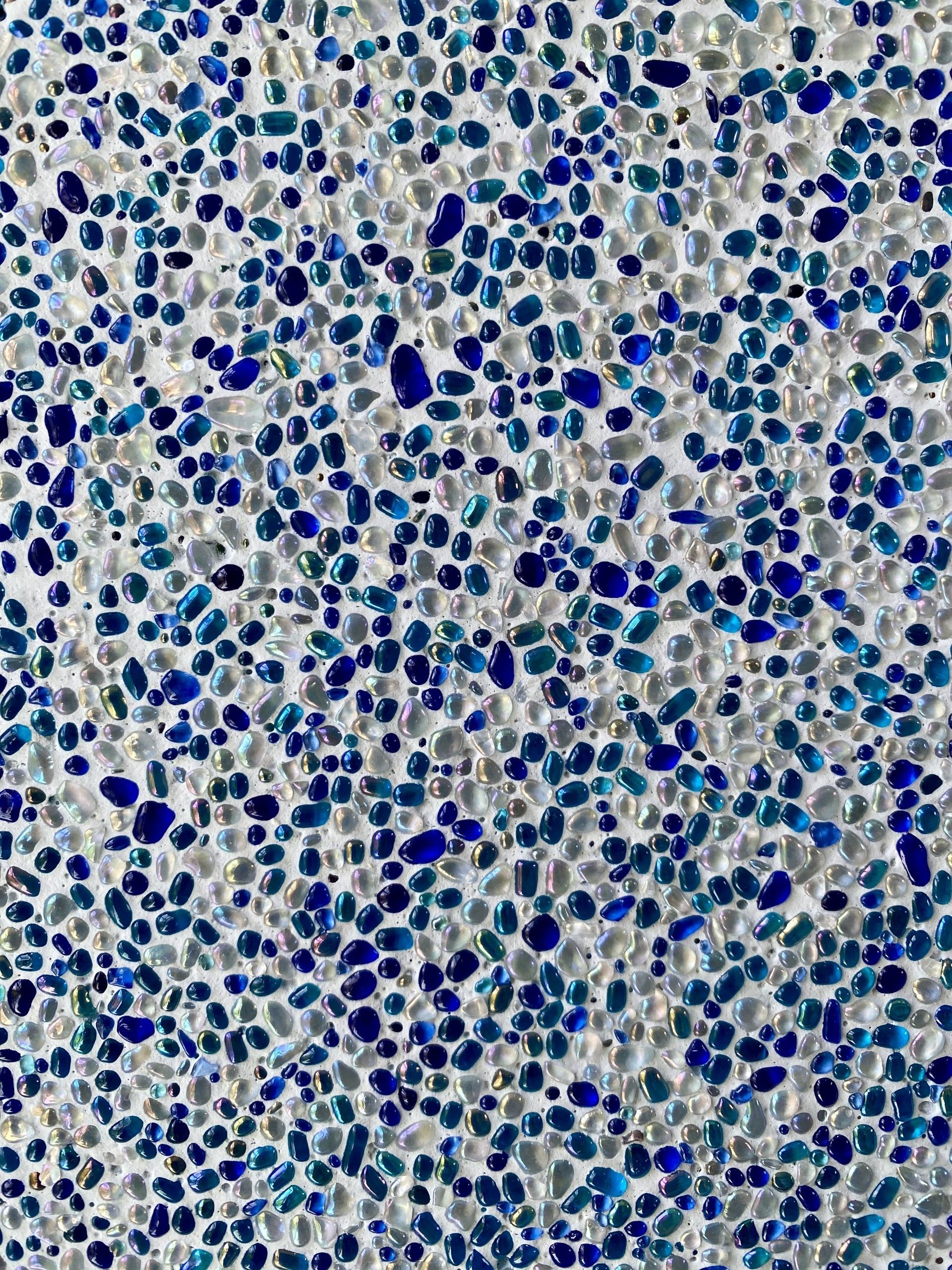 Abstract Pattern of Dense Blue, Teal, and Grey Speckles — Mad Pool Interiors and Renovations in Baringa, QLD