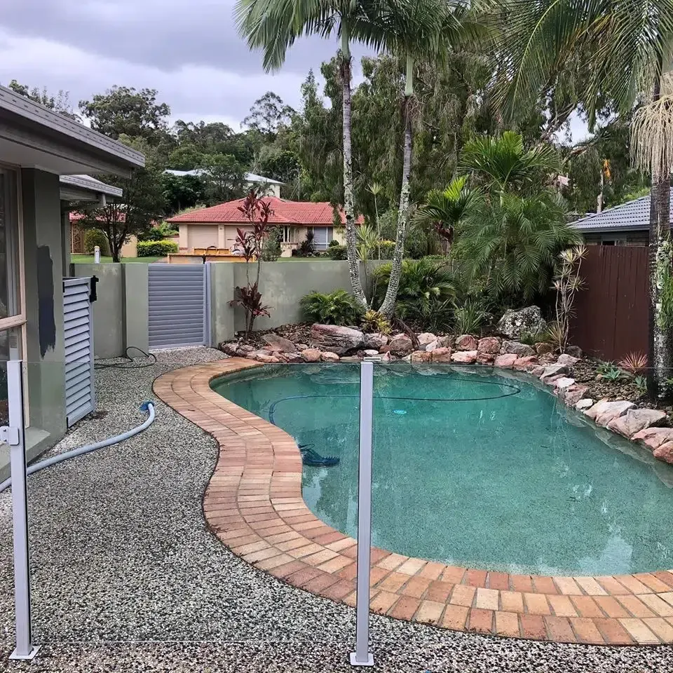Backyard Pool With Brick Edging — Mad Pool Interiors and Renovations in Baringa, QLD