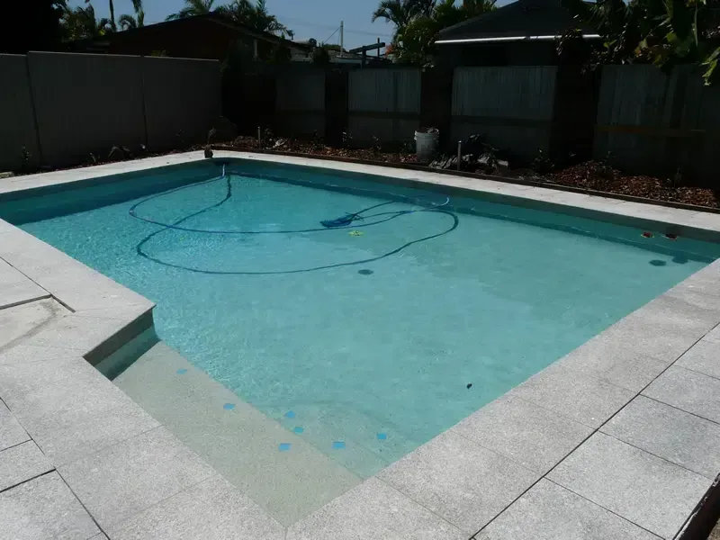 Empty Backyard Swimming Pool — Mad Pool Interiors and Renovations in Baringa, QLD