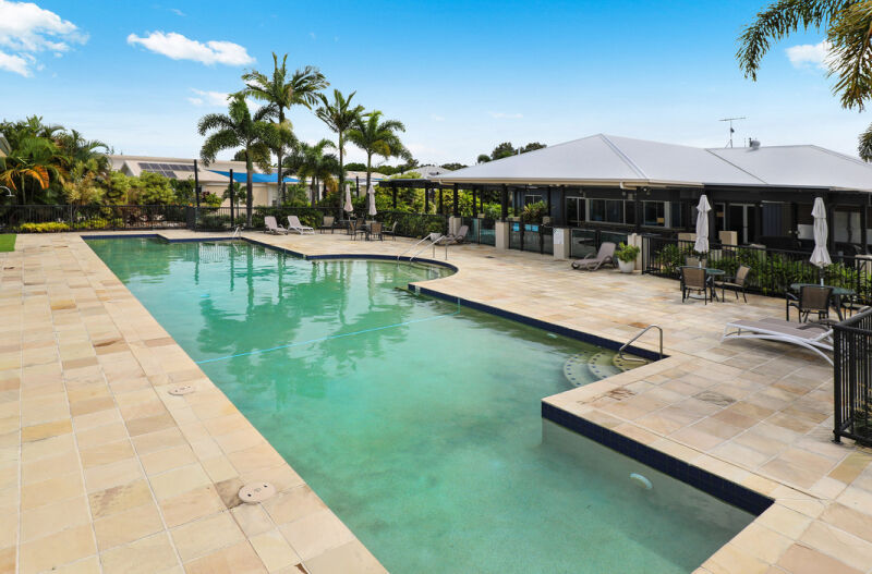 Resort Pool With Turquoise Water — Mad Pool Interiors and Renovations in Baringa, QLD