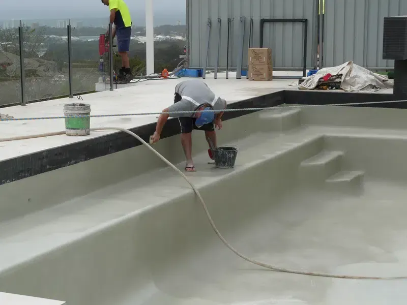 Application of Pebble Step 5 — Mad Pool Interiors and Renovations in Baringa, QLD