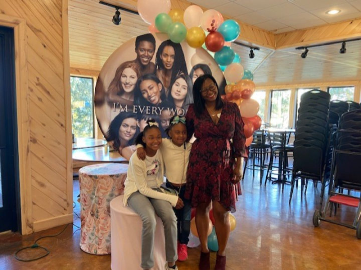 Picture of woman and two girl