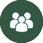 A group of people standing next to each other in a circle.