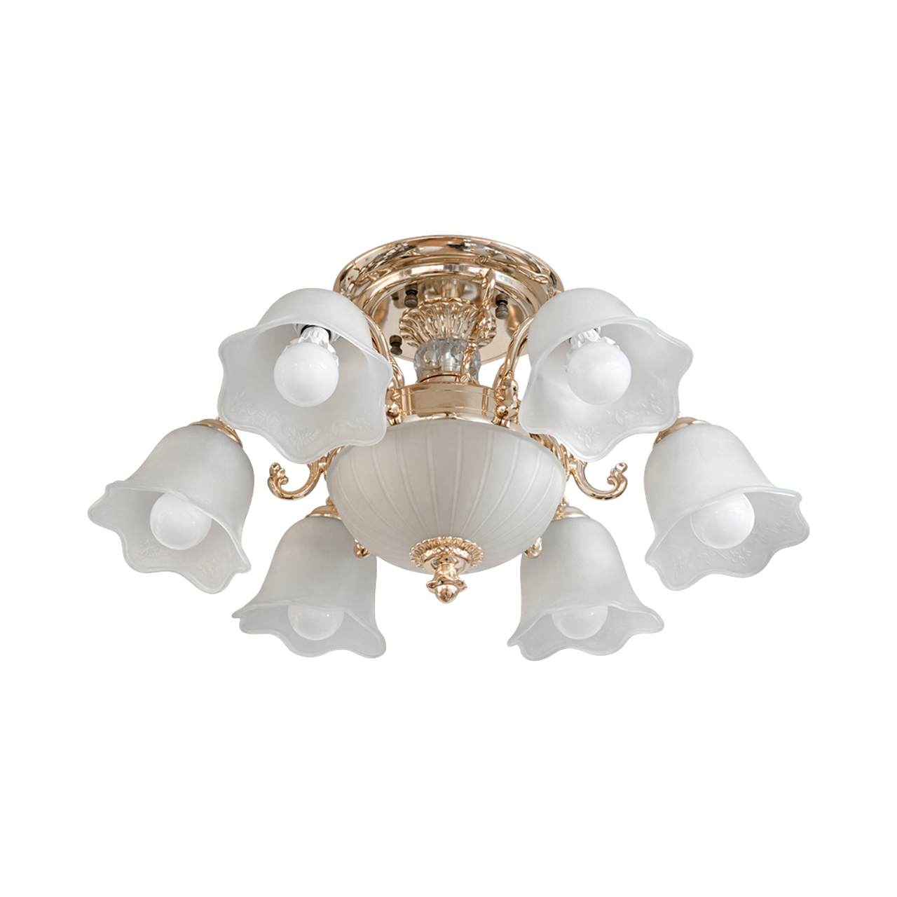 051/1703-6+1半吸頂燈 / E27×6+2