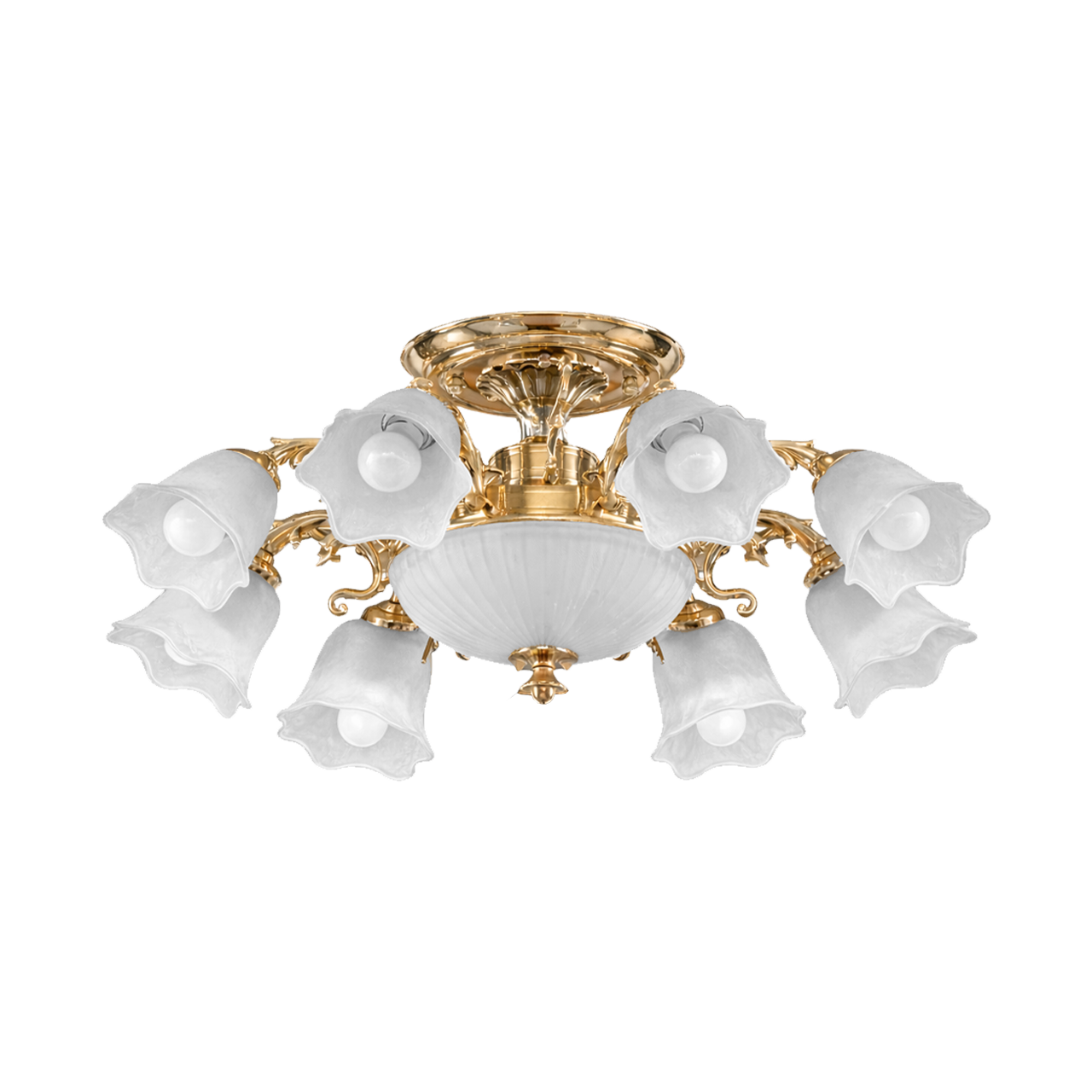 051/1703-8+1半吸頂燈 / E27×8+1