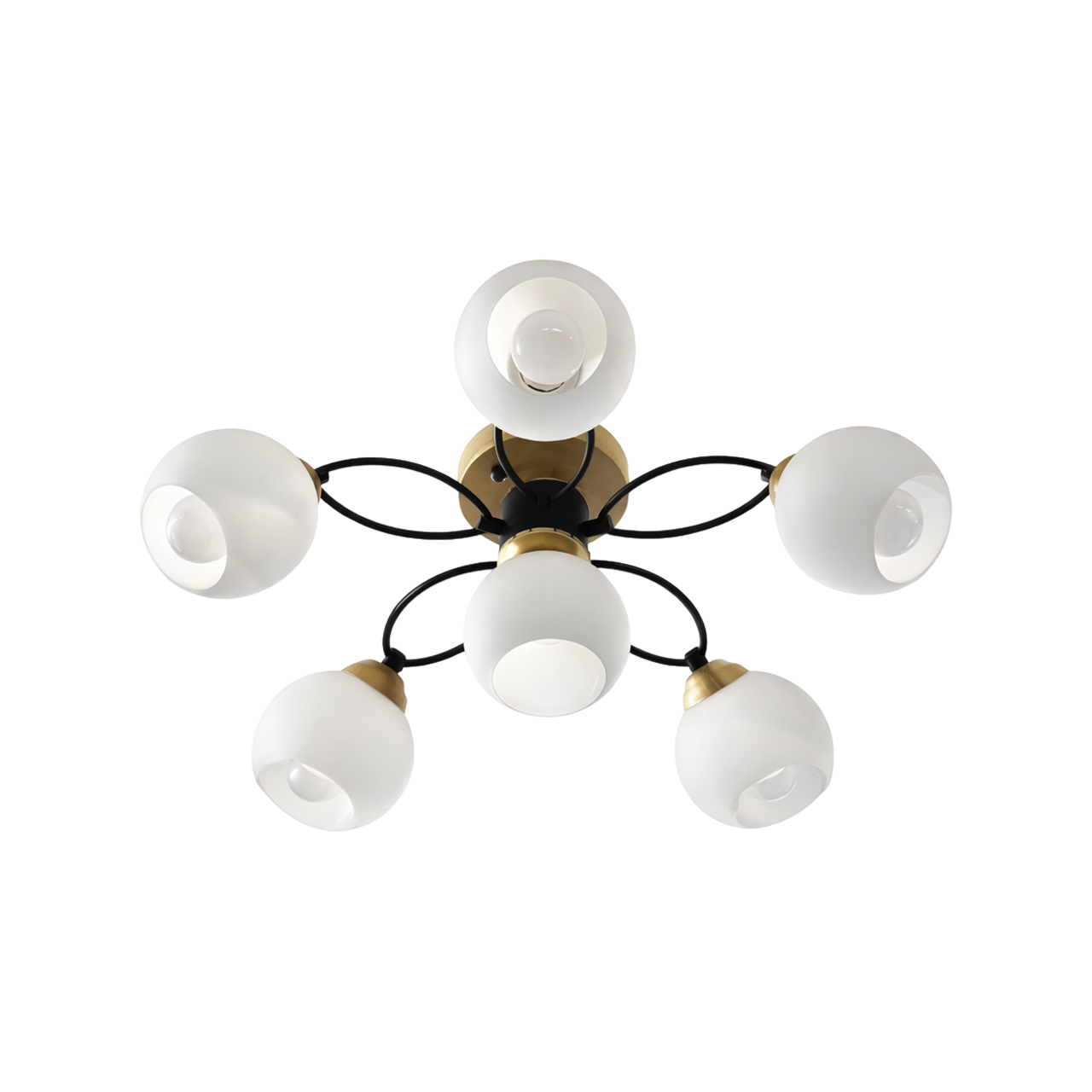 103/M644/5+1BW半吸頂燈 / E27×5+1