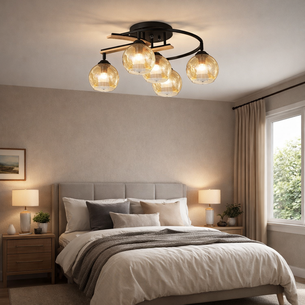 103/M821/5半吸頂燈 / E27×4+1