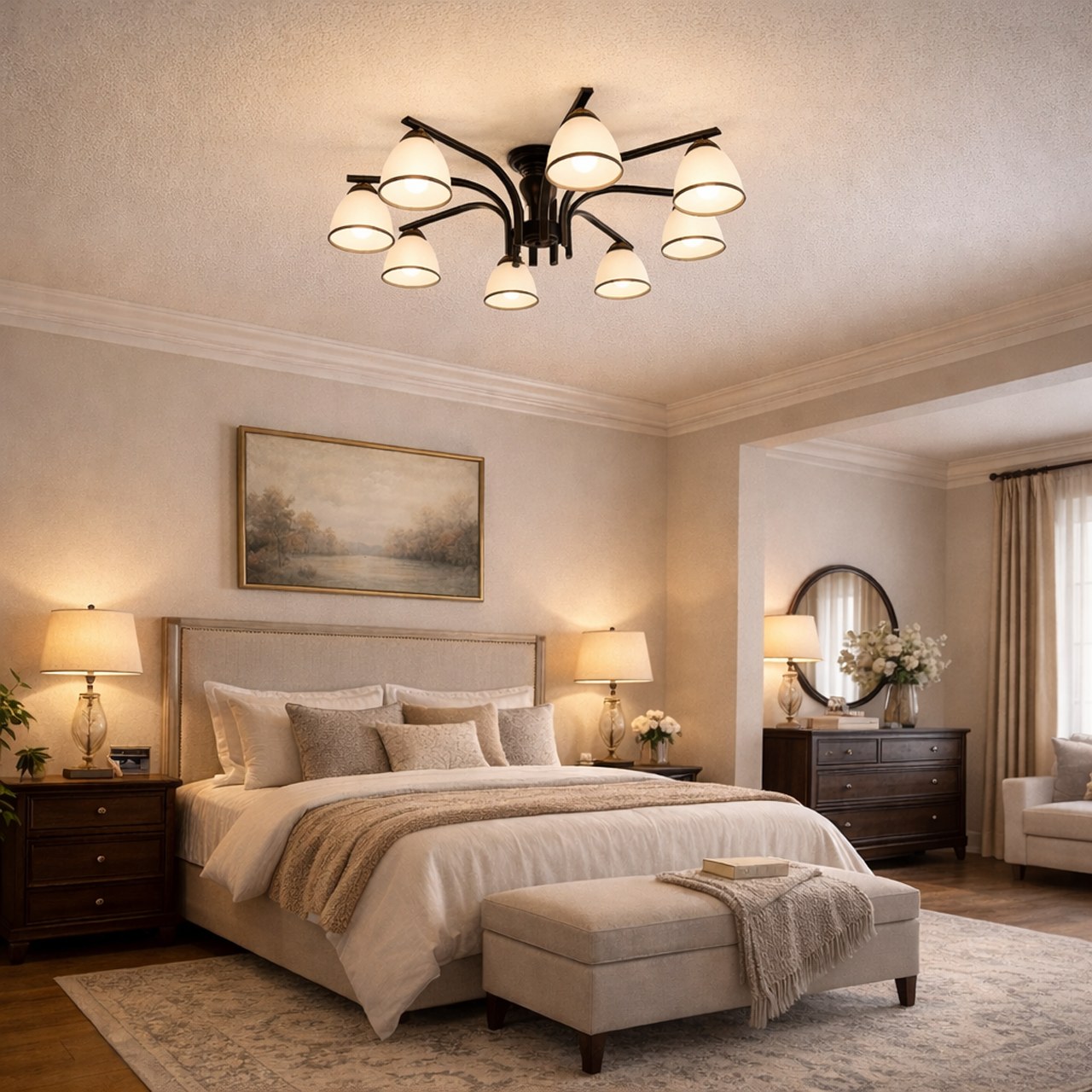 140/8015-8半吸頂燈 / E27×8