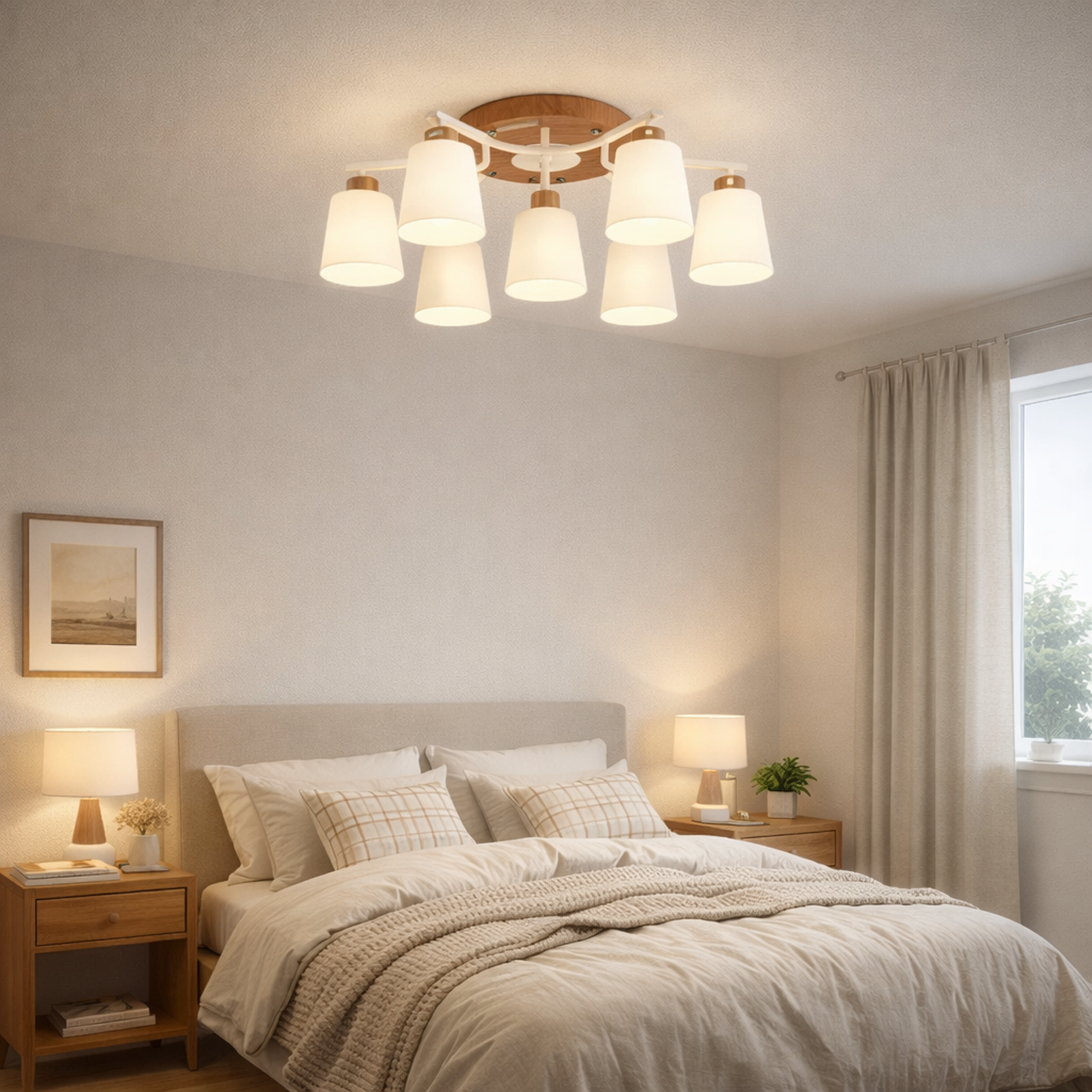 GSYM/A1-6半吸頂燈 / E27×5+1