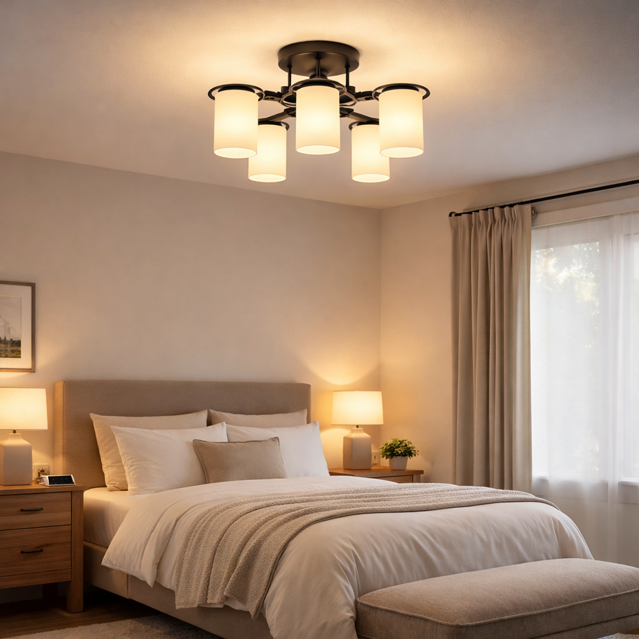 GSYM-C1-5半吸頂燈 / E27×4+1