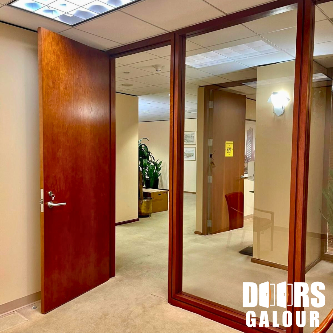 Commercial Folding Custom Wood Door for a Restaurant in South Florida Office, commercial folding custom wood door in South Florida