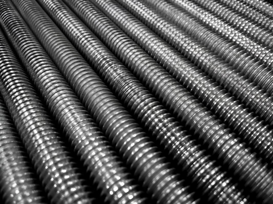 A Black And White Photo Of A Bunch Of Metal Rods — Illawarra Fasteners Pty Ltd In Unanderra, NSW